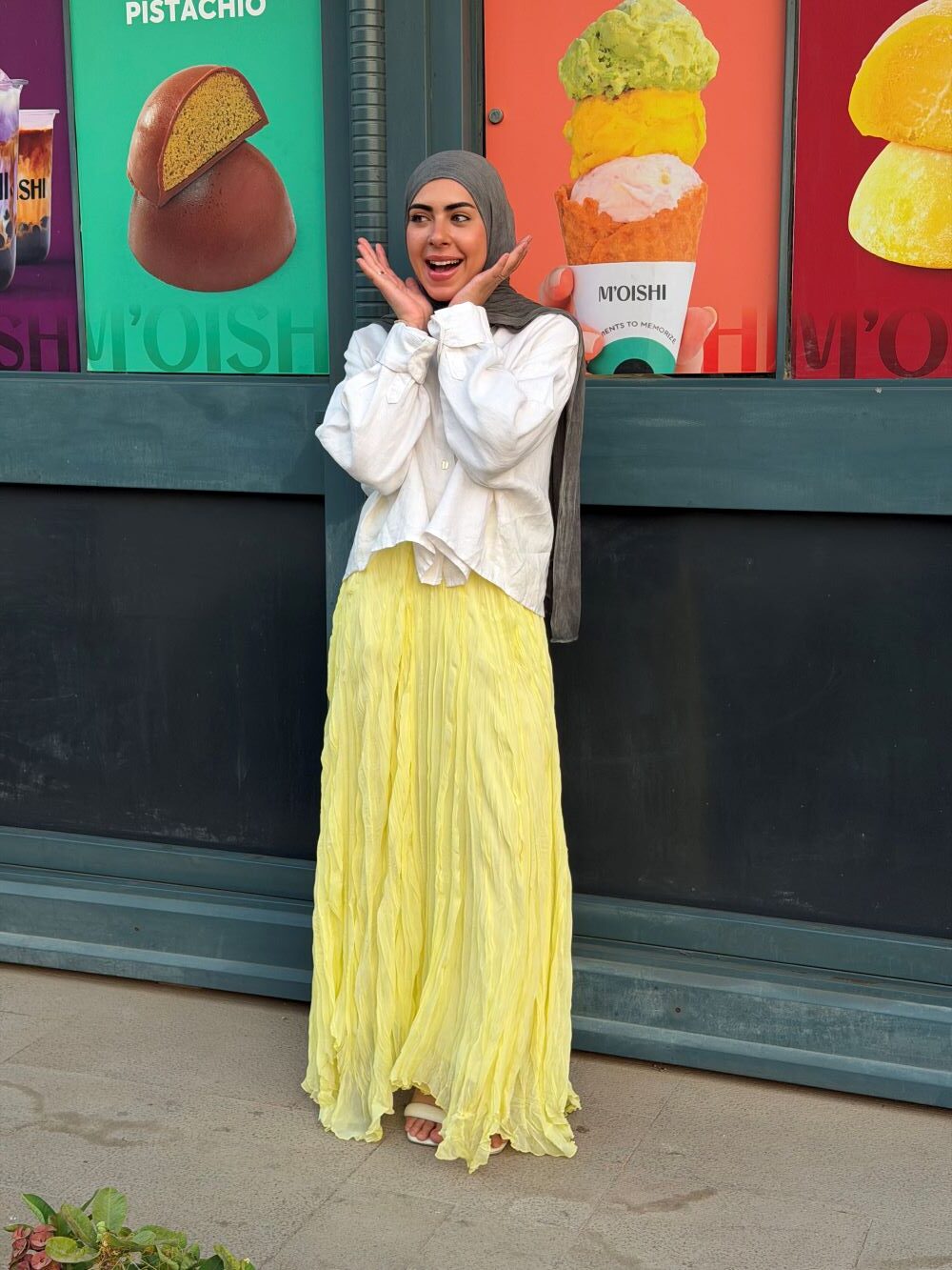 Crushed Chiffon Skirt (Better yellow) - Image 2