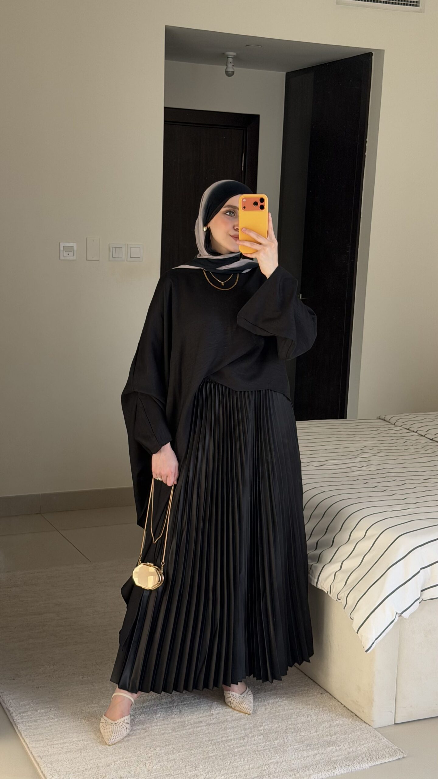 Satan klosh pleated skirt (Black) - Image 4