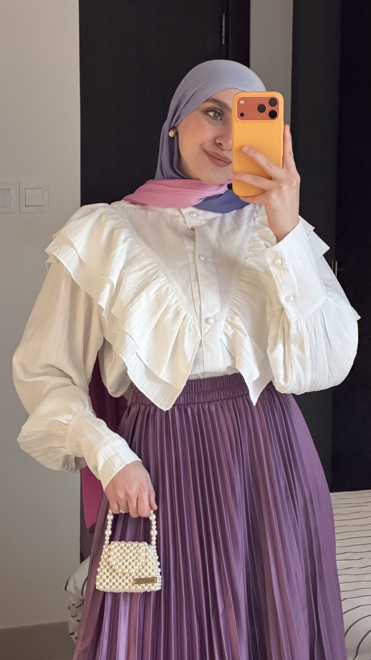Satan klosh pleated skirt (Smoked Purple) - Image 2